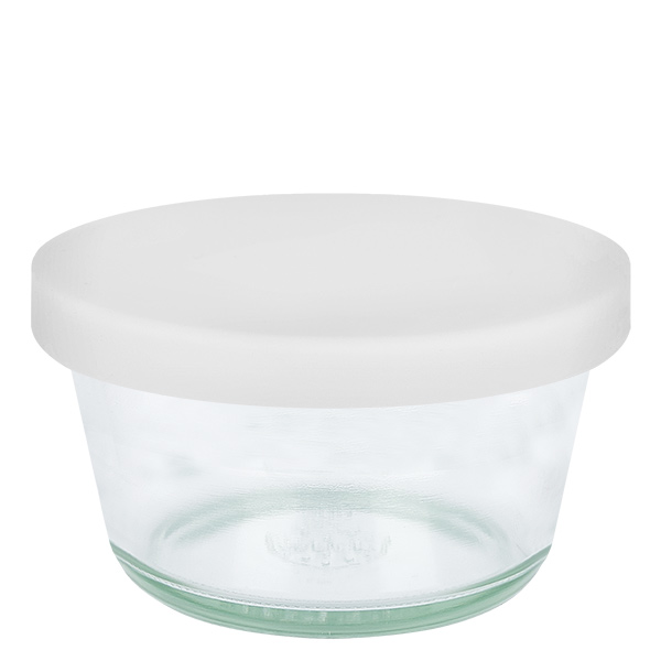 290ml gourmetglas WECK RR100 met siliconenhoes wit