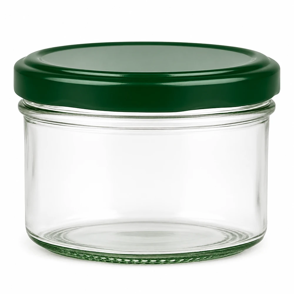 230ml cilindrische pot met BasicSeal deksel groen UNiTWIST 230 ml cilindrische pot met groen BasicSeal deksel UN-gecertificeerd voor conservering en opslag