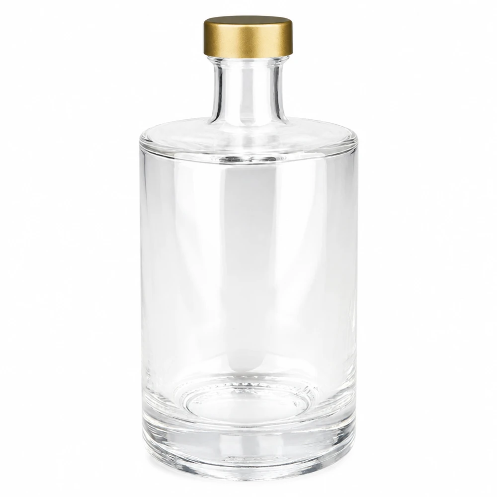 500 ml glazen fles Sam + schroefdop goud UNiTWIST® 500ml glazen fles Sam met gouden schroefdop UNiTWIST transparant leeg Product foto