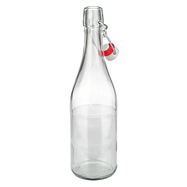 750 ml glazen fles + swing top porseleinen UN...