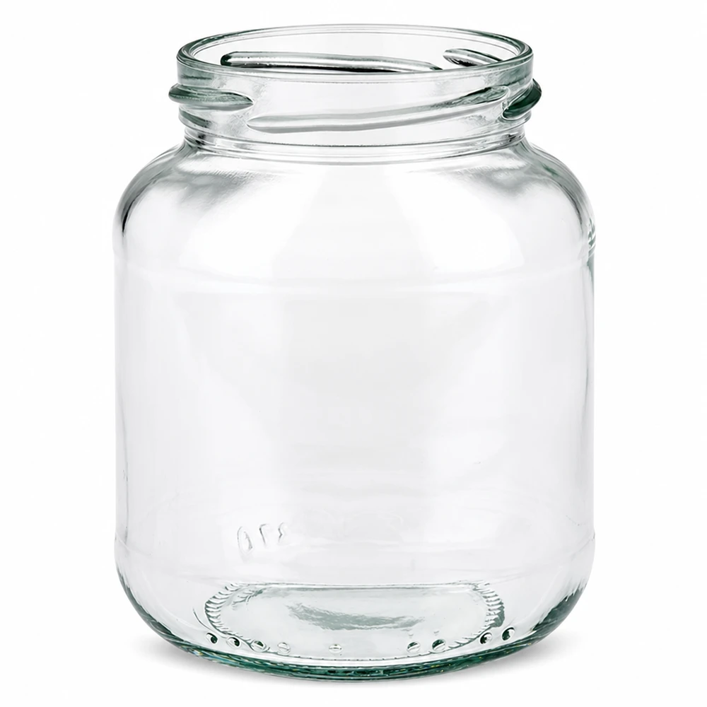 370ml ovaal glas deksel (TO66) UNiTWIST UNiTWIST Oval370 inmaakpot 370ml TO66 draad ovale transparante inmaakpot jampot leeg