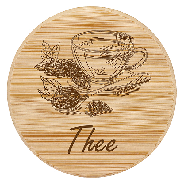 Houten deksel "Thee" voor WECK RR100