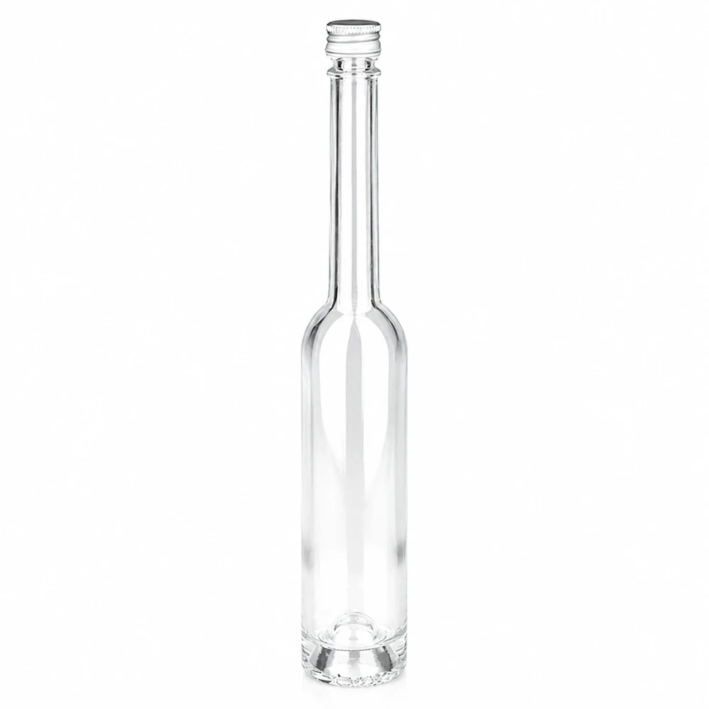 100 ml glazen fles Toni zonder schroefdop UNiTWIST® 100ml glazen fles Toni met schroefdop zilver UNiTWIS voor sterke dranken en oliën