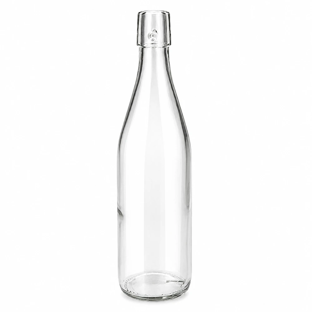 500 ml glazen fles zonder draaidop UNiTWIST 500 ml glazen fles UNiTWIST transparant zonder draaidop met schroefdop voor drankjes en opslag