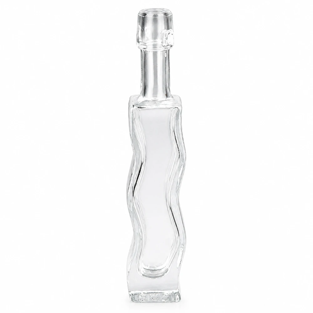 40 ml glazen fles Fila zonder beugel UNiTWIST® 40ml glazen fles Anna met draaidop transparant leeg Fleshals zichtbaar Productfoto vooraanzicht