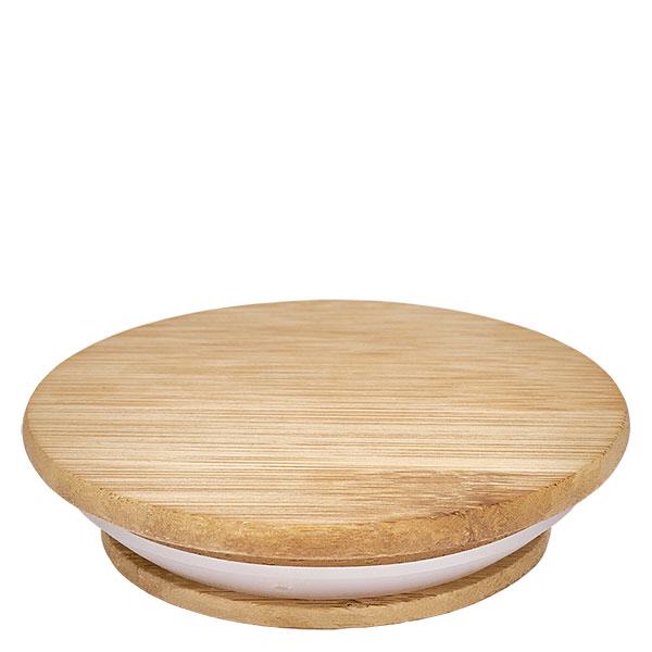 Houten deksel WECK RR80 Houten deksel versie A voor WECK RR80 potten gemaakt van natuurlijk hout met witte ronde afsluitring