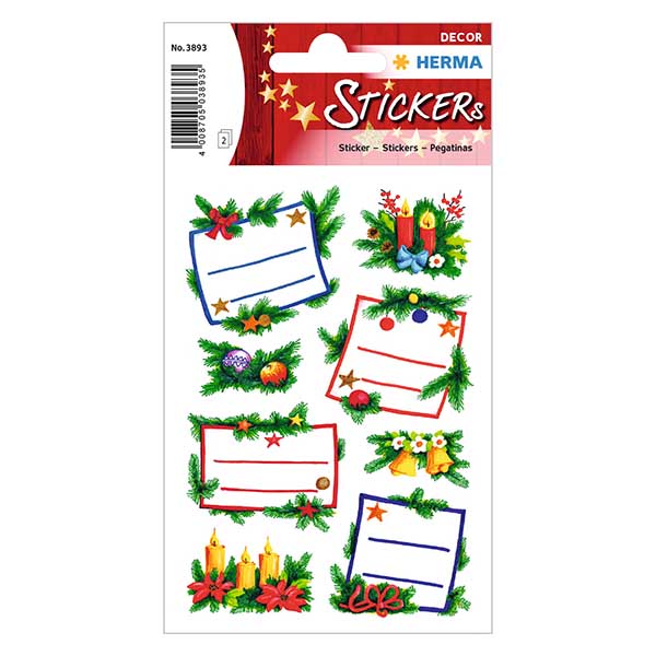 Sticker 'Kerstboomschikking' (16 stickers met glitter) Sticker 'Kerstboomschikking' (16 stickers met glitter)