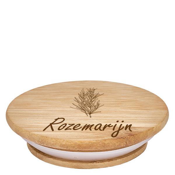 Houten deksel "Rozemarijn" voor WECK RR60 Houten deksel "Rozemarijn" voor WECK RR60