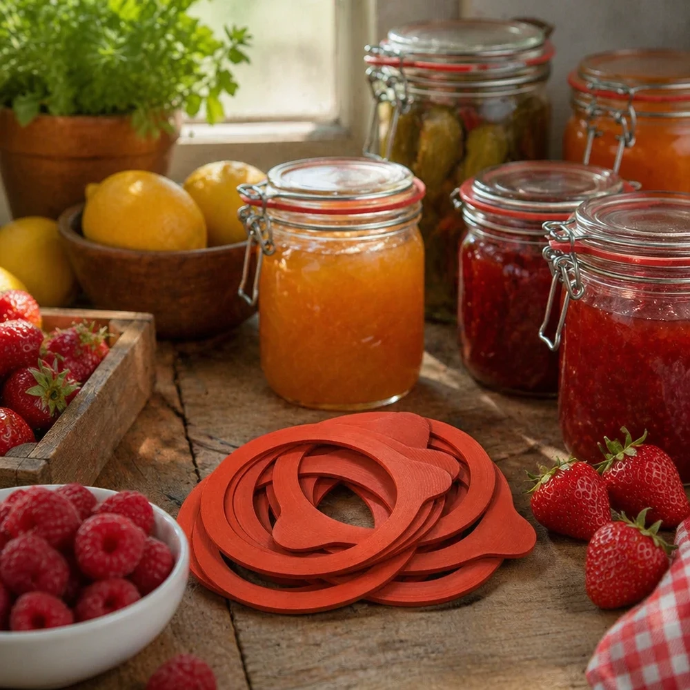 Inmaakring RR80 natuurrubber sinaasappel voor inmaakpotten met jam gelei aardbeien frambozen inmaken