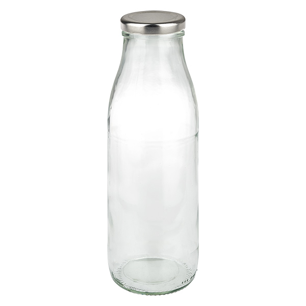 500ml fles met BasicSeal deksel zilver UNiTWIST