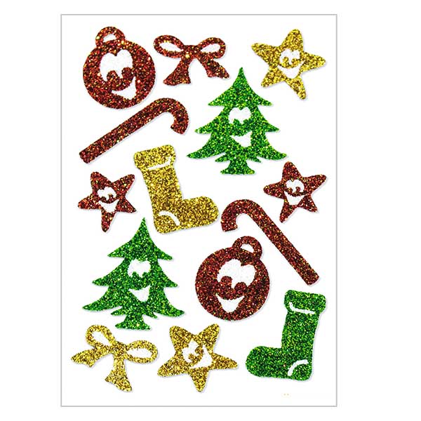 Symbolen stickers (14 stickers met glitter)