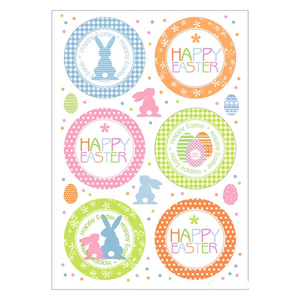 Premium stickers "Paasgroeten" (12 stickers)